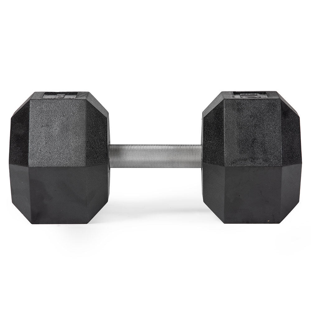70 LB Straight Stainless Steel Hex Dumbbell - Scratch and Dent Sale - Perfect for Home Gym, Strength Training & CrossFit Workouts