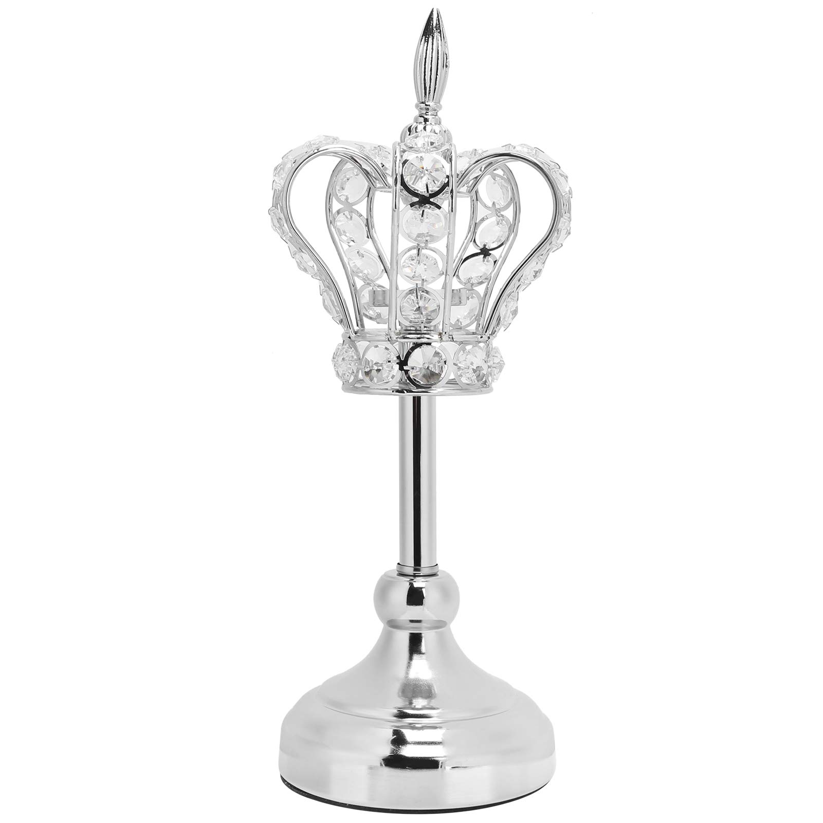 Elegant Metal Crown-Shaped Candle Holder - Stable & Durable Tea Light Candlestick for Weddings, Dining Room Decor, Romantic Dinners & Home Centerpieces
