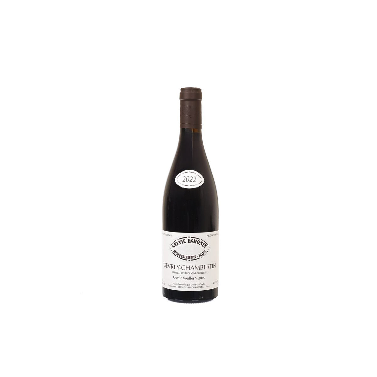 DOMAINE ESMONIN Gevrey Chambertin Vieilles Vignes 2022 - Premium French Red Wine (750mL) | Perfect for Romantic Dinners & Wine Collectors