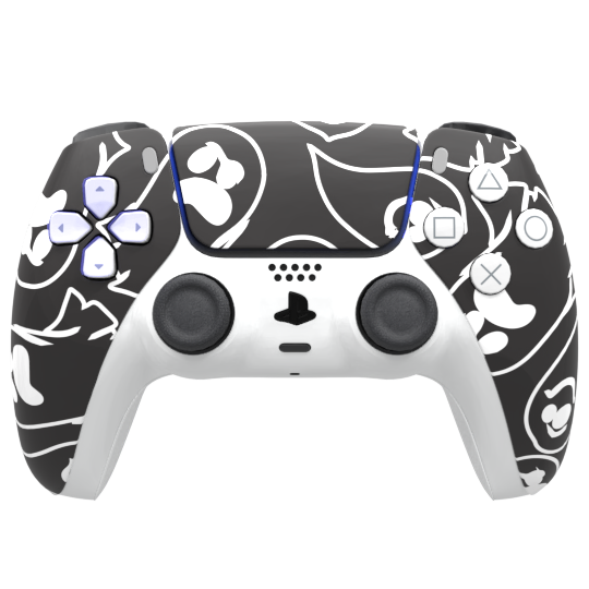 Custom PS5 Controller - Ghosted 6 Edition with Enhanced Grip & LED Lights | Compatible with PlayStation 5 | Perfect for Competitive Gaming & Long Play Sessions