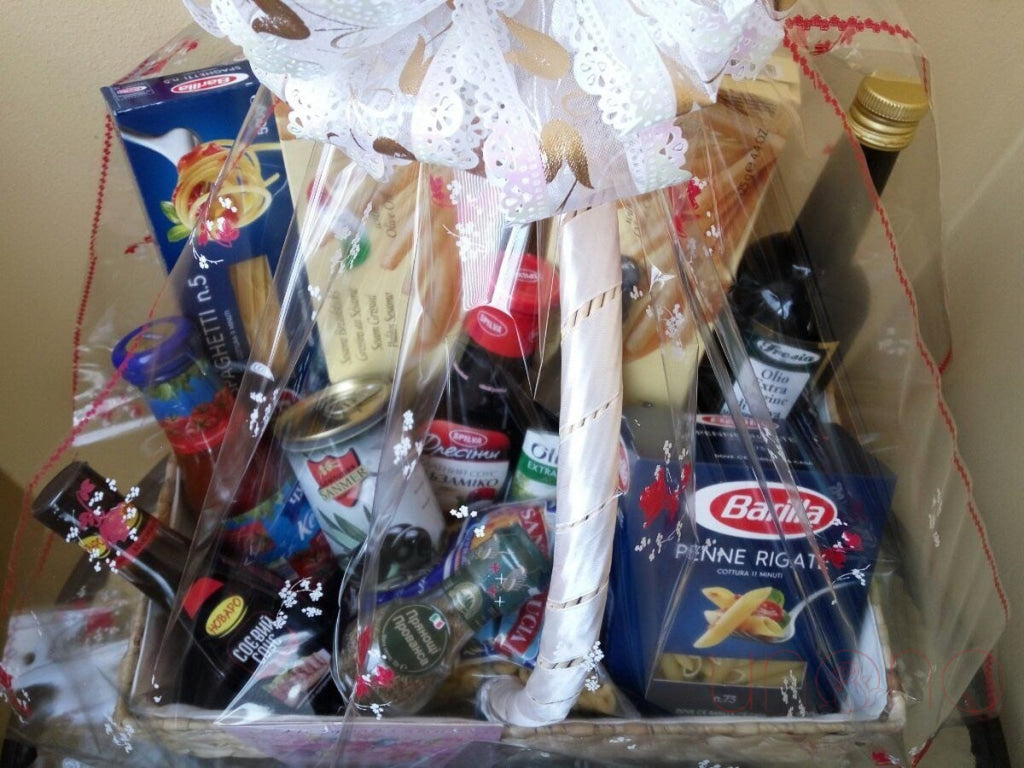 Gourmet Italian Dinner Hamper - Premium Italian Food Gift Basket with Pasta, Olive Oil, Wine & More - Perfect for Holidays, Corporate Gifts & Romantic Dinners