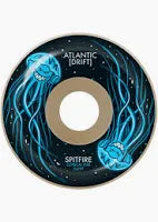 Spitfire Formula Four Atlantic Drift Conical Full Skateboard Wheels 54mm 99D - Perfect for Street Skating and Smooth Rides