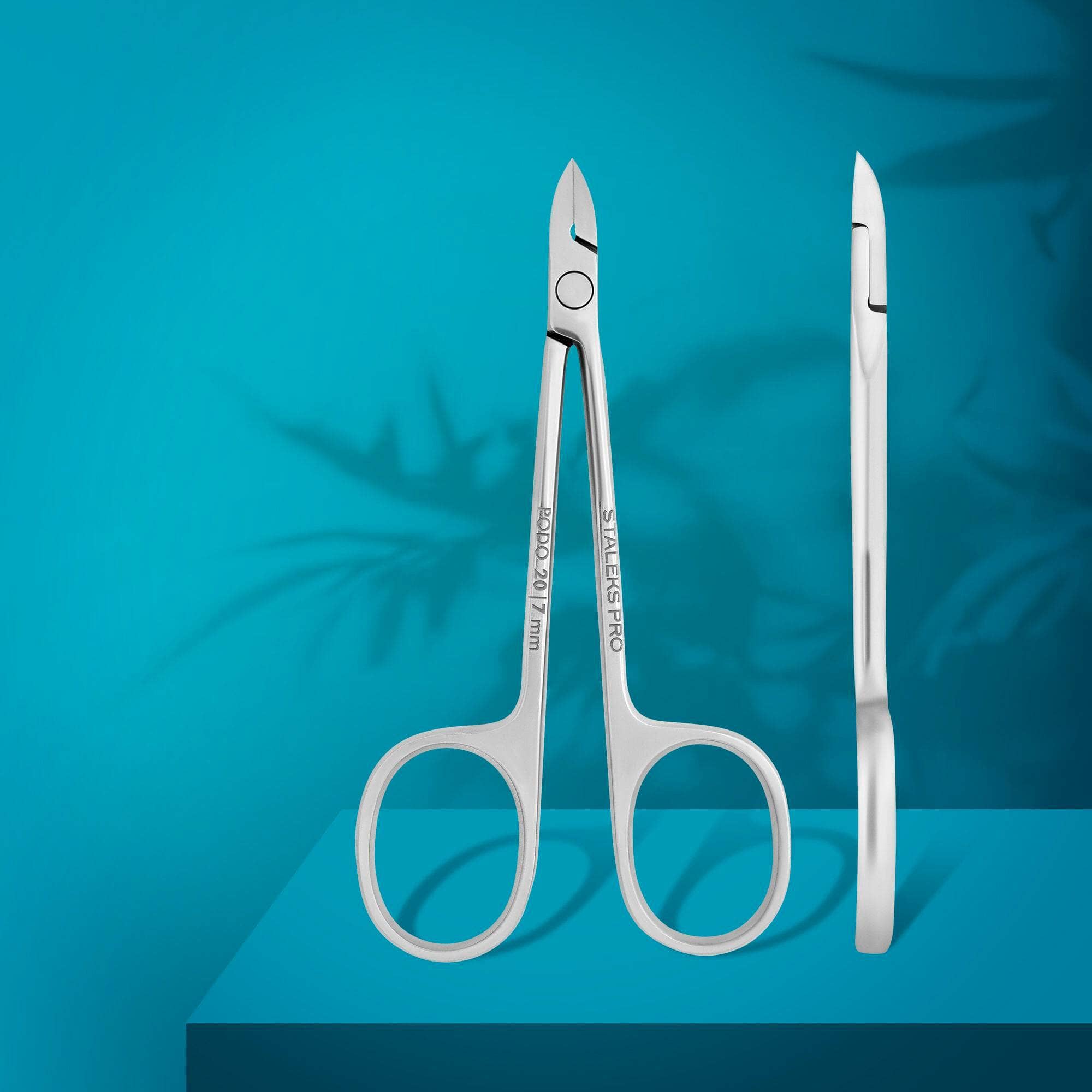 Staleks PODO 20 Professional 7mm Cuticle Nippers - Precision Manicure & Pedicure Tools for Salon & Home Nail Care