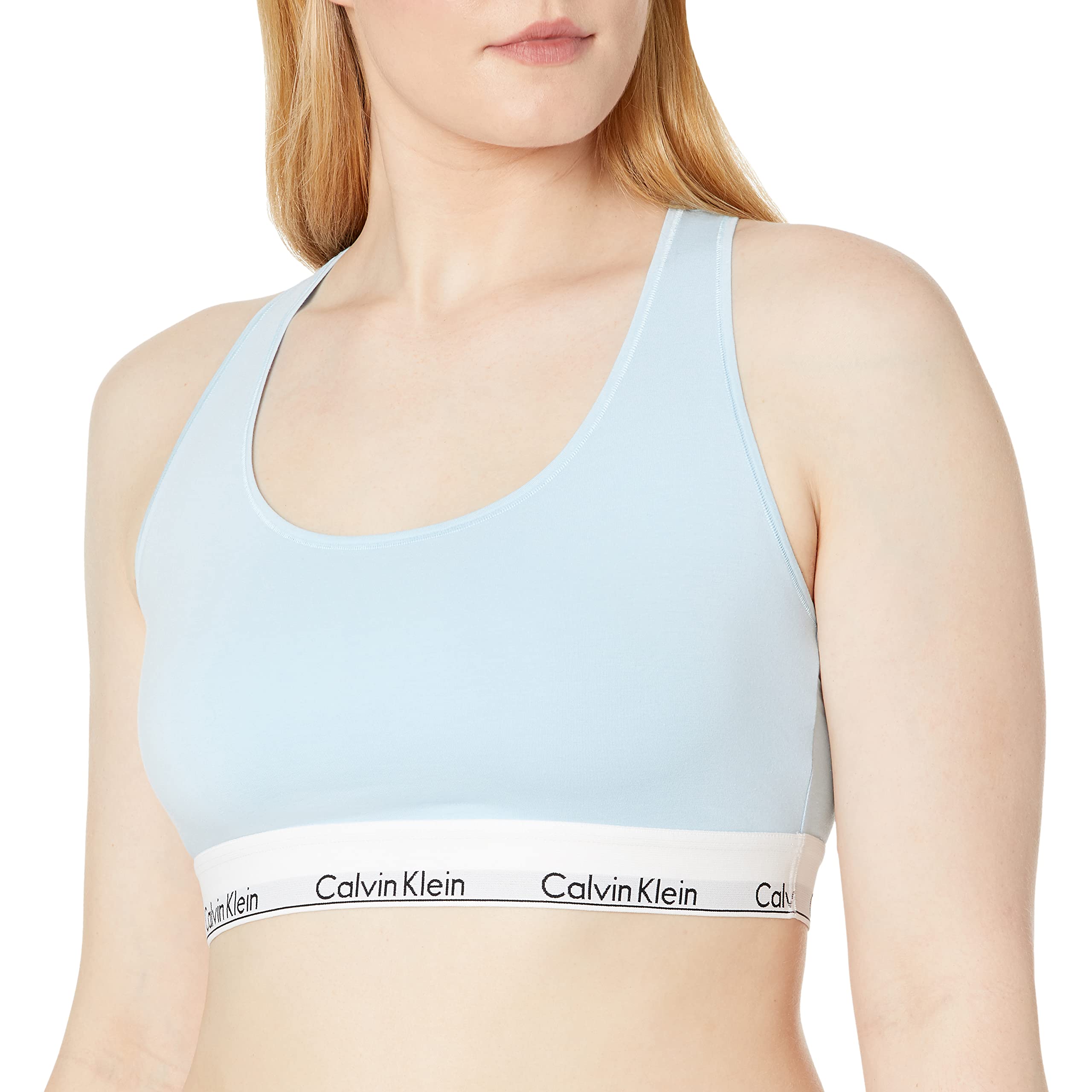 Calvin Klein Women's Modern Cotton Unlined Wireless Bralette - Comfortable Seamless Bra for Everyday Wear, Yoga & Lounge