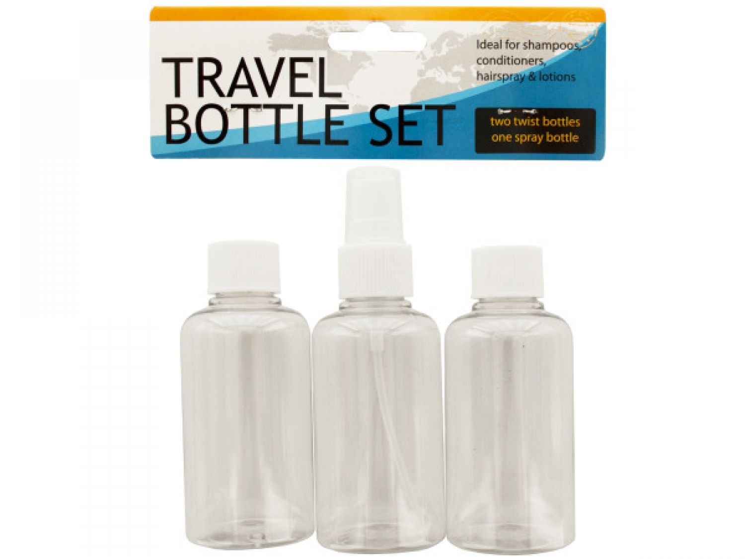 Bulk Travel Twist Top & Spray Bottle Set - 24 Pack | Leak-Proof Toiletry Containers for Shampoo, Lotion & Cosmetics | Perfect for Air Travel, Gym & Vacation Essentials