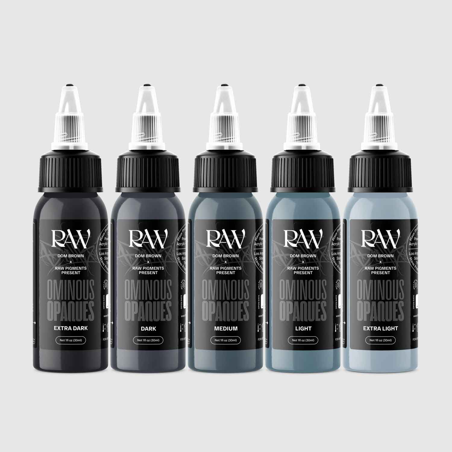 Ominous Opaques Dom Brown 1oz Ink Set | High-Quality Raw Pigment for Calligraphy, Illustration & Tattoo Art | Perfect for Artists, Designers & Crafters