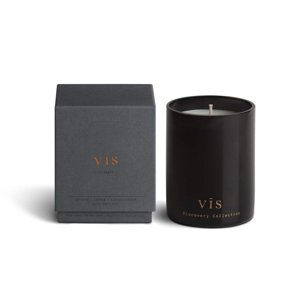 Vancouver Candle Co. Discovery Scented Candle - 10oz Natural Soy Wax Aromatherapy Candle with Essential Oils, Non-Toxic, Handmade, Long-Lasting Fragrance in Gift Box - Perfect for Home Relaxation, Yoga, Meditation & Spa Gifts