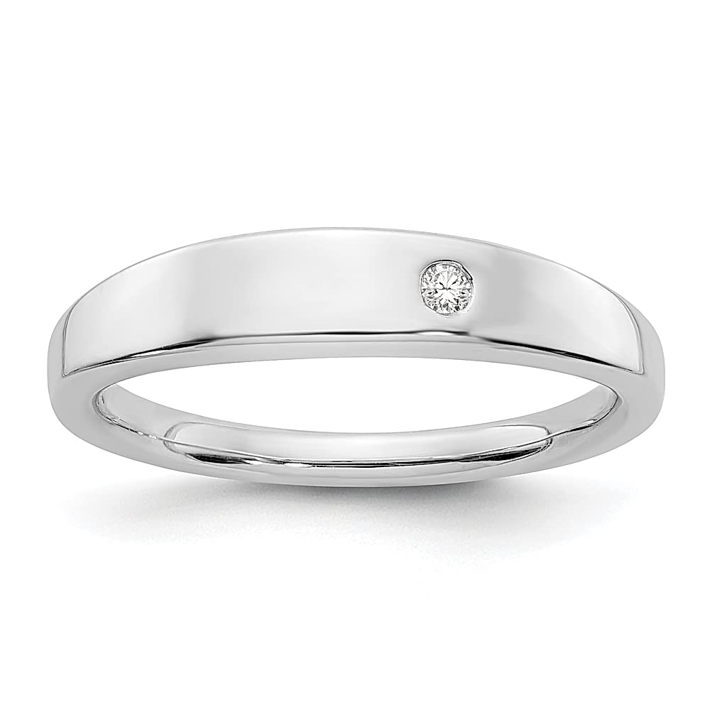925 Sterling Silver Diamond Band Ring for Women - Elegant & Dainty Fine Jewelry Gift for Her, Perfect for Anniversaries, Engagements & Special Occasions