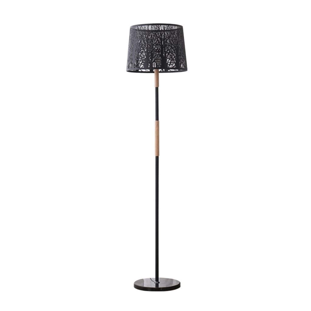 LED Floor Lamp with Hollow Forest Shade - 59