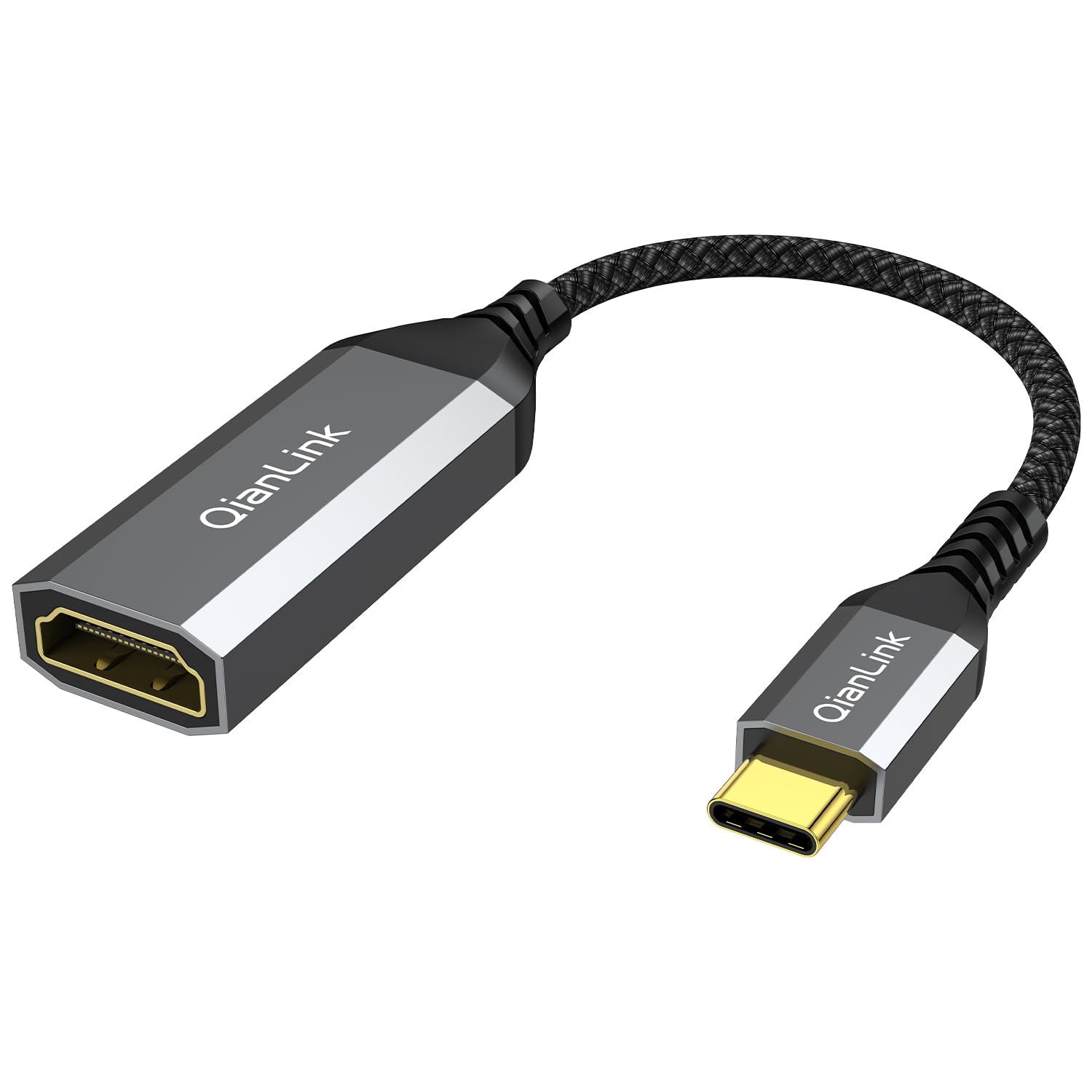USB C to HDMI Adapter 4K 60Hz - Thunderbolt 3/4 Compatible for MacBook Pro/Air, iPhone 15/16, Dell XPS, Surface, iPad Pro - Universal Type C to HDMI Converter for Home Office, Gaming & Presentations