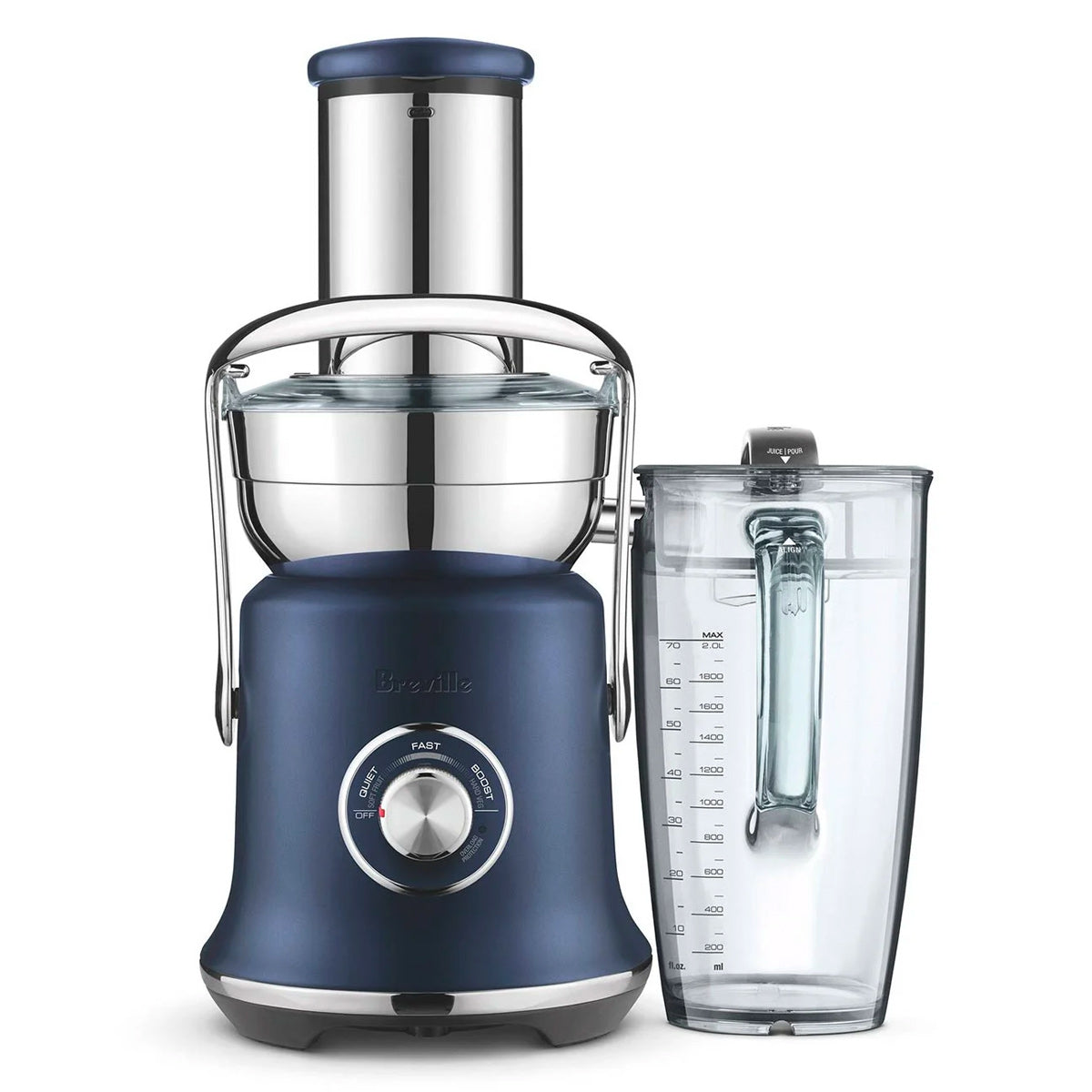 Breville Juice Fountain Cold XL Juicer - High Speed Commercial Grade Juicer for Fruits & Vegetables, 1000W Motor, Extra Large Feed Chute, Damson Blue (BJE830DBL1BCA1) - Perfect for Healthy Juicing at Home, Gym, or Juice Bars