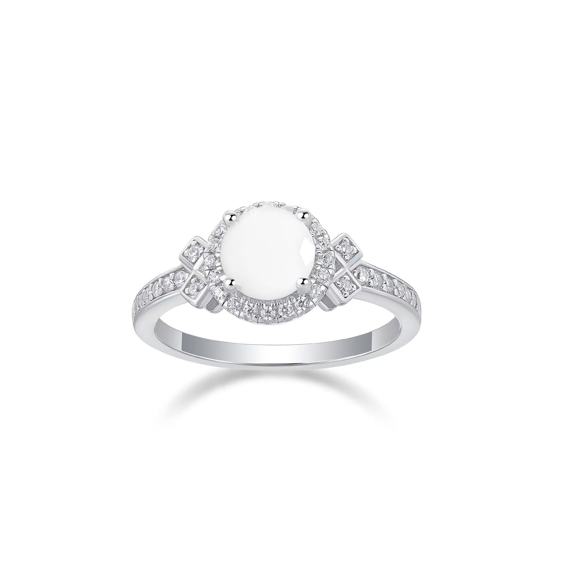 Classic Solitaire Breastmilk Ring - Elegant 925 Sterling Silver Nursing Jewelry for Breastfeeding Moms | Perfect Push Present, Mother's Day Gift & Everyday Wear