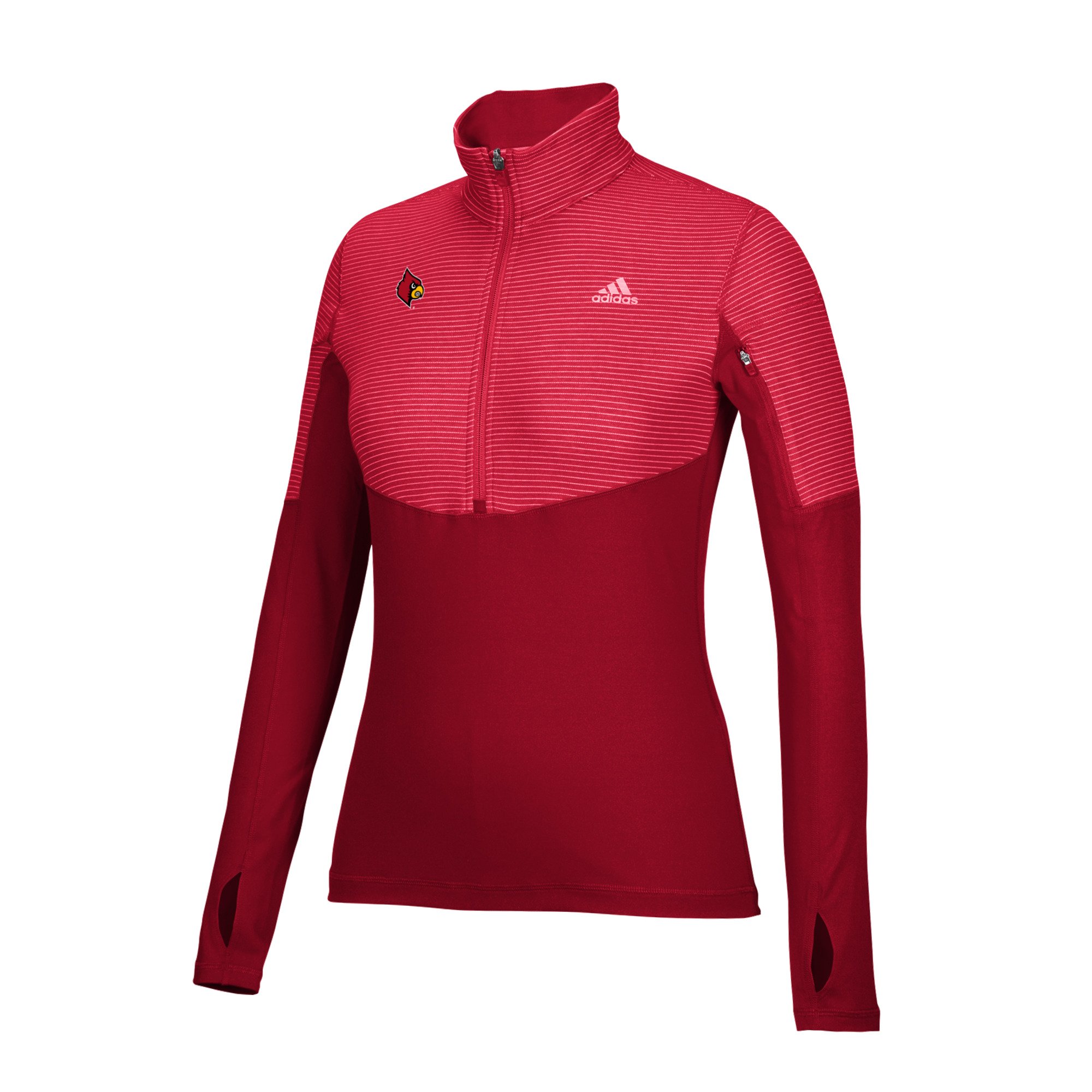 NCAA Women's Team Logo Heat Transfer Lightweight 1/2 Zip Jacket - Perfect for Game Day, School Spirit & Casual Wear