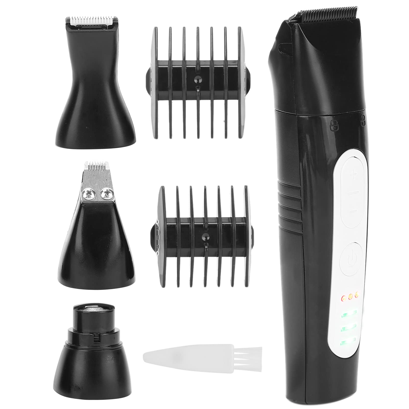 HERCHR 4-in-1 Professional Dog Grooming Kit - USB Rechargeable Dog Clippers & Cat Nail Grinder - Electric Pet Hair Trimmer & Shaver for Dogs, Cats & Small Animals - Perfect for Home Grooming & Professional Use