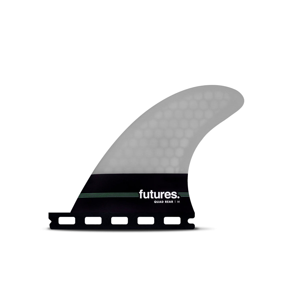 Futures QUAD REAR Surfboard Fins - Neutral HC Medium Quad Rear Set - Grey - Perfect for High-Performance Surfing and Wave Riding