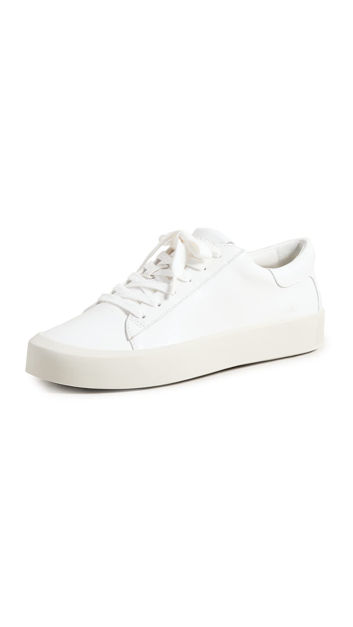 Vince Women's Gabi Sneakers - Comfortable Casual Shoes for Walking, Running & Everyday Wear - Stylish White Leather Sneakers for Women