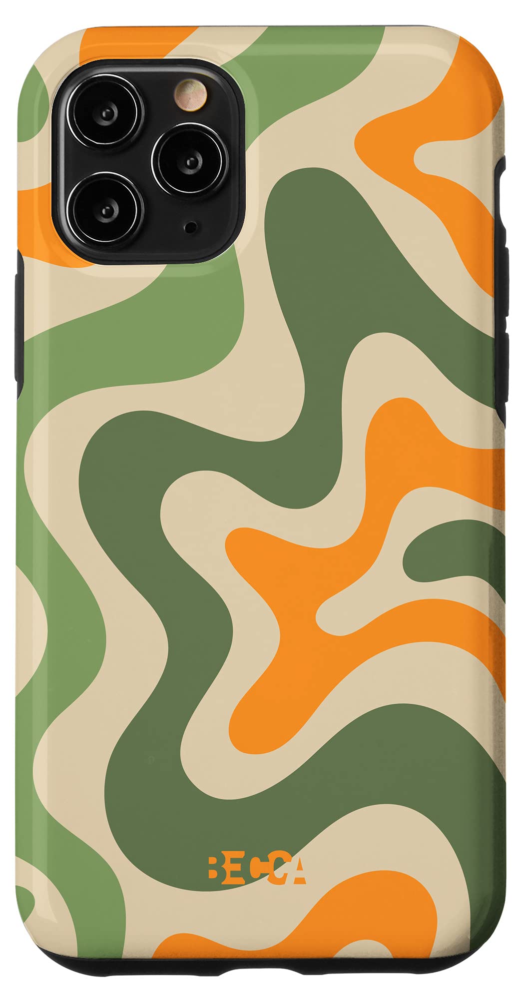 iPhone 11 Pro Retro Groovy Liquid Swirl Case - 70s 80s Psychedelic Design, Durable Protection for Everyday Use, Perfect for Music Festivals & Vintage Enthusiasts