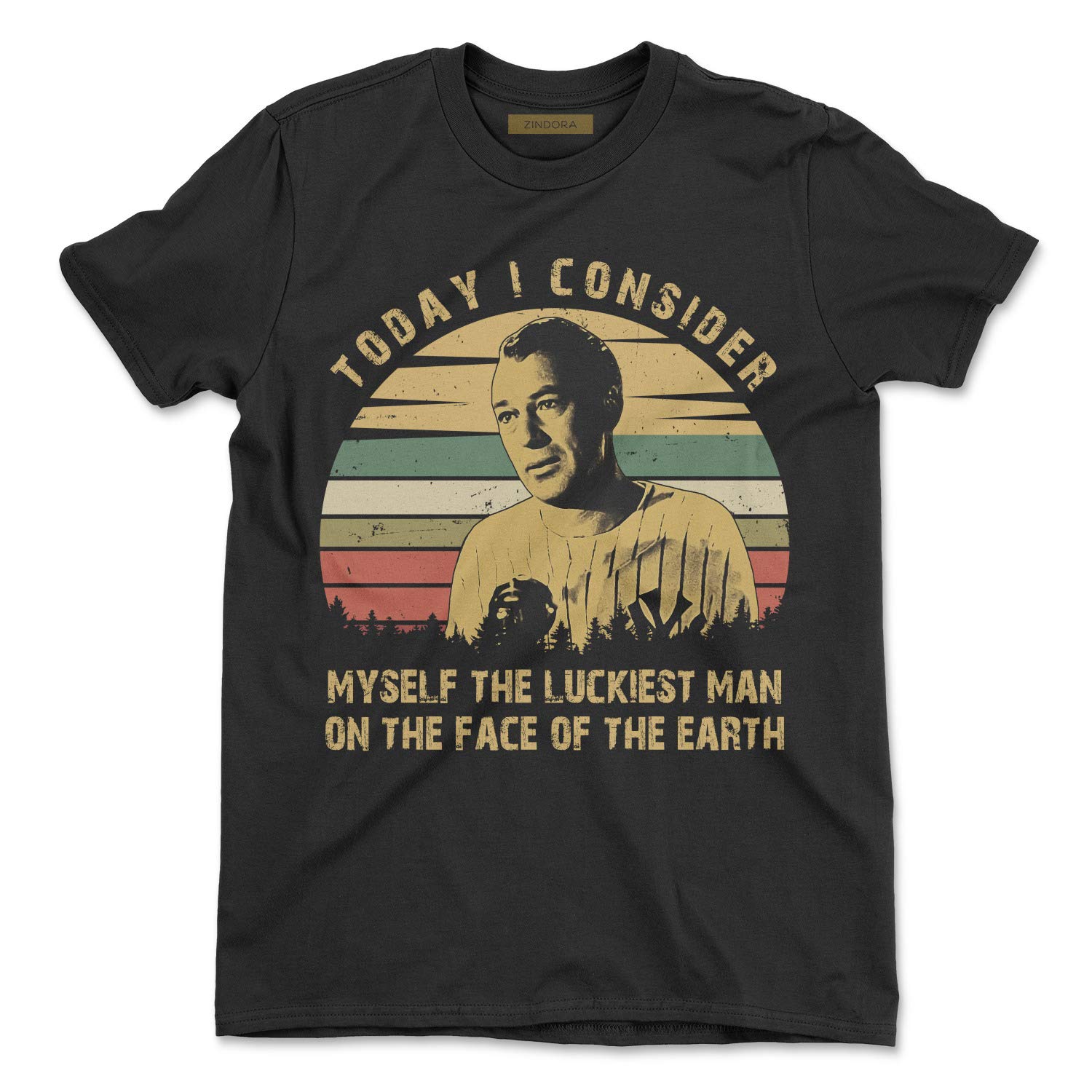 Vintage The Luckiest Man Graphic T-Shirt for Men - Retro Style Cotton Tee for Casual Wear, Gifts & Everyday Outfits