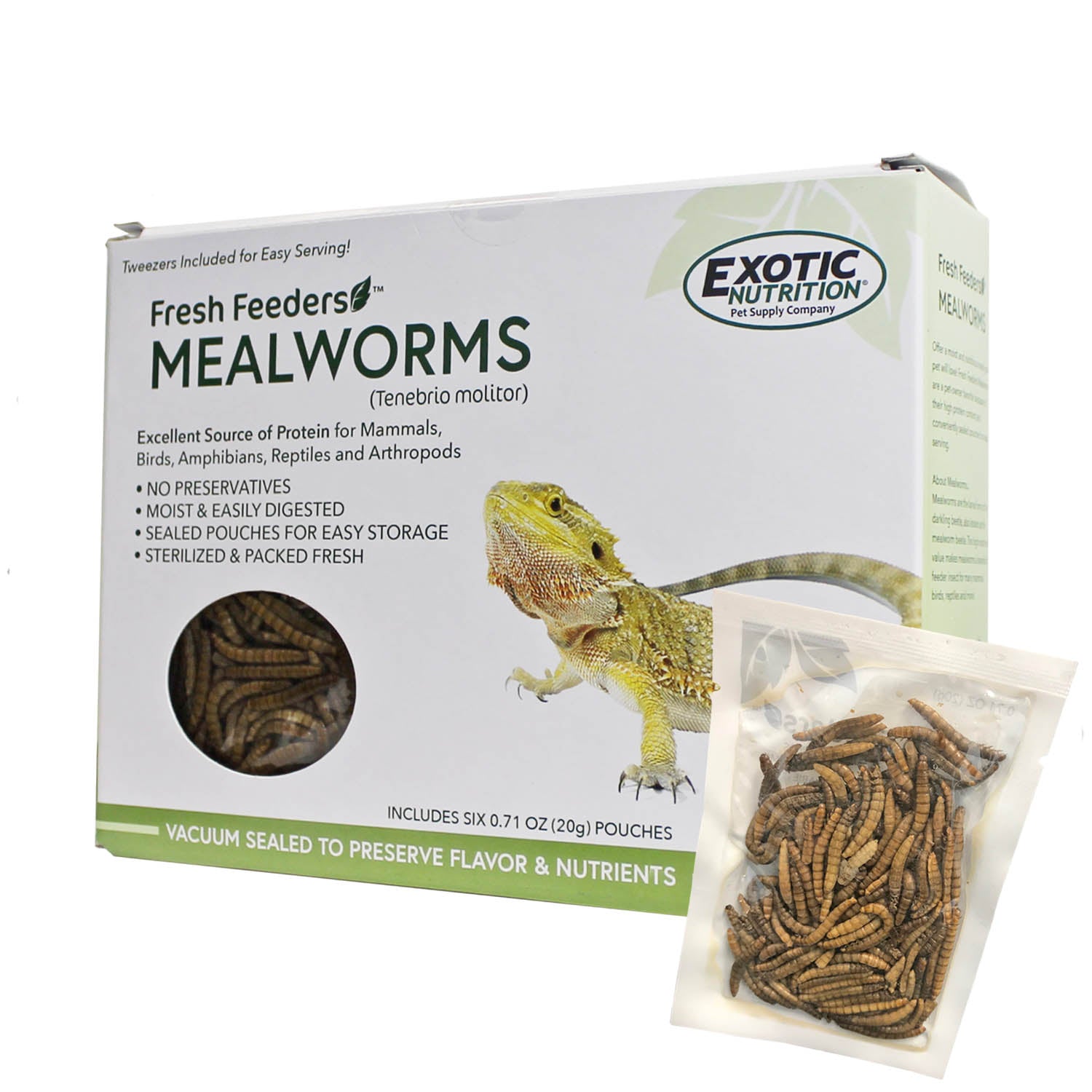 Fresh Feeders for Reptiles & Amphibians - Live Crickets, Worms & Insects - Perfect for Pet Lizards, Frogs & Turtles - High Protein Food for Healthy Growth & Nutrition