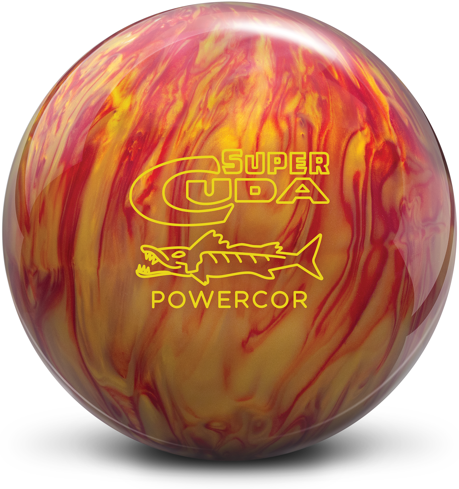 Columbia 300 Super Cuda PowerCOR Pearl Bowling Ball - High Performance Reactive Coverstock for Hook Potential | Perfect for Heavy Oil Lanes & Competitive Tournaments