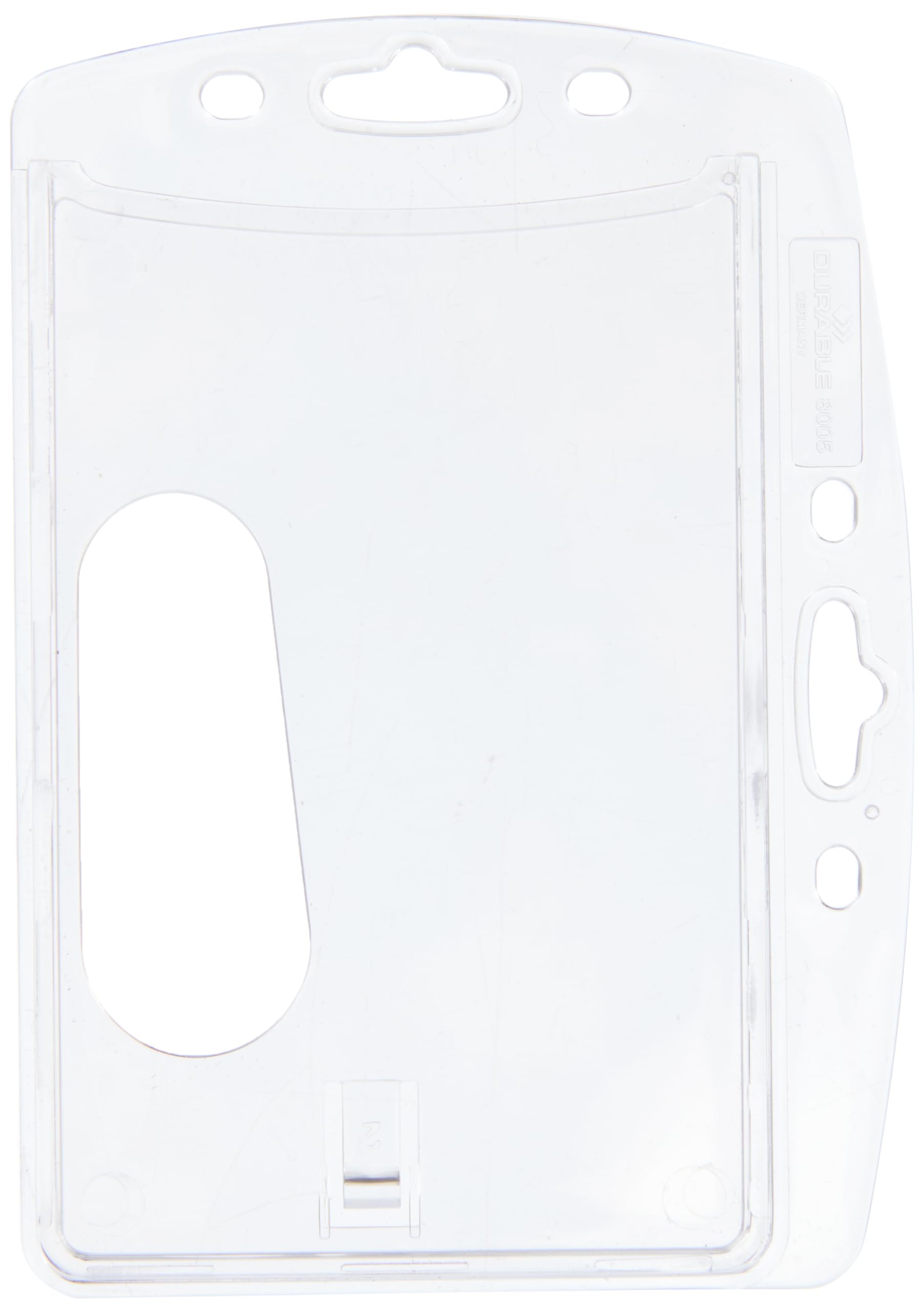 Durable Clear ID Card Holder - Vertical & Horizontal Orientation (0.20x4x2.75 Inch) for Business, School & Security Badges | Office, Campus & Workplace Essentials