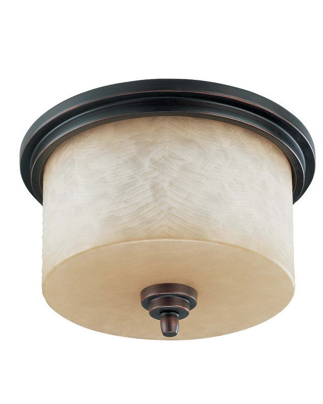 Nuvo Lighting 60 43851 LED Lucern Collection - 3-Light Energy Star Efficient GU24 Flush Ceiling Mount in Patina Bronze Finish - Perfect for Bedroom, Living Room & Hallway Lighting