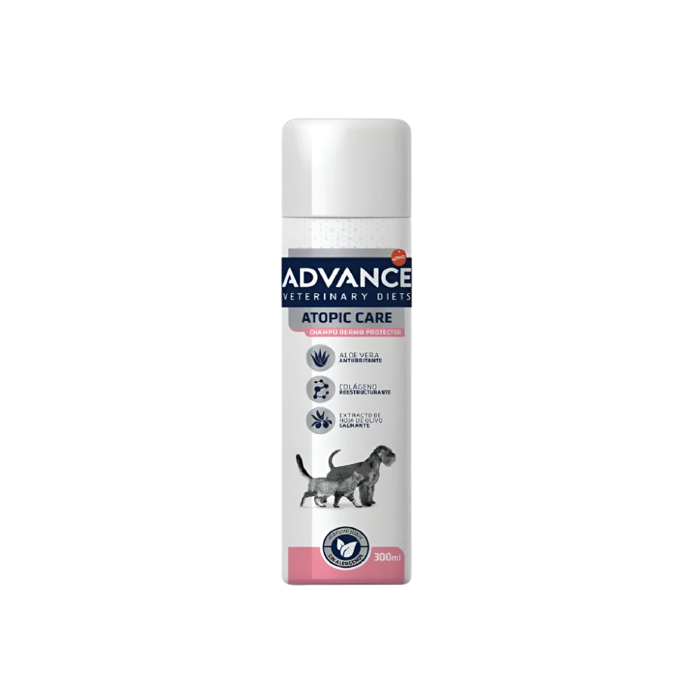 Atopic Care Shampoo for Dogs & Cats - Hypoallergenic Pet Shampoo for Sensitive Skin & Allergy Relief - Gentle Cleansing for Itchy, Dry Skin - Perfect for Bath Time & Skin Care Routine