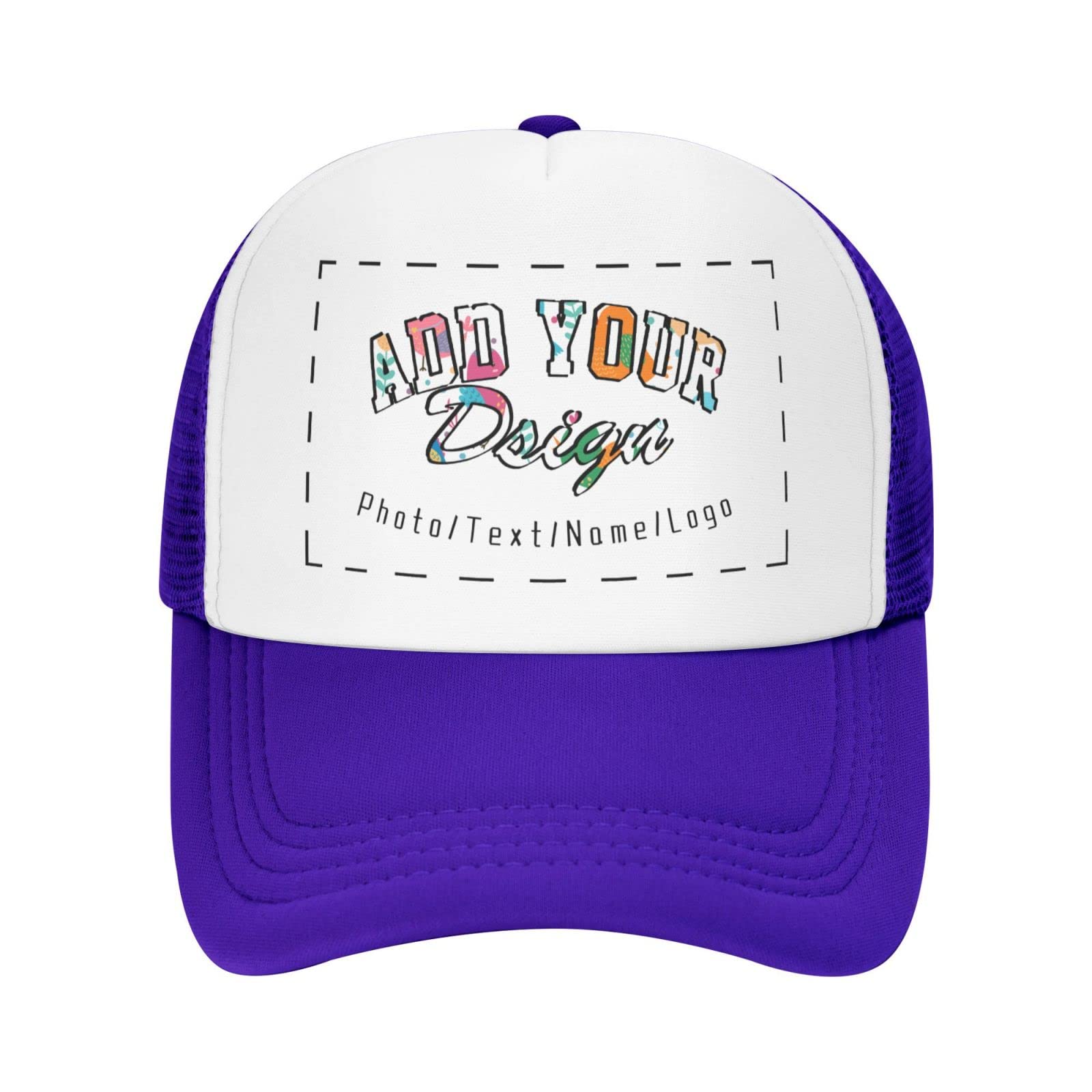 Custom Trucker Hats for Men & Women - Personalized Photo Baseball Caps - Design Your Own Embroidered Dad Hat & Mom Hat - Perfect for Outdoor Activities, Sports Events & Fashion Accessories