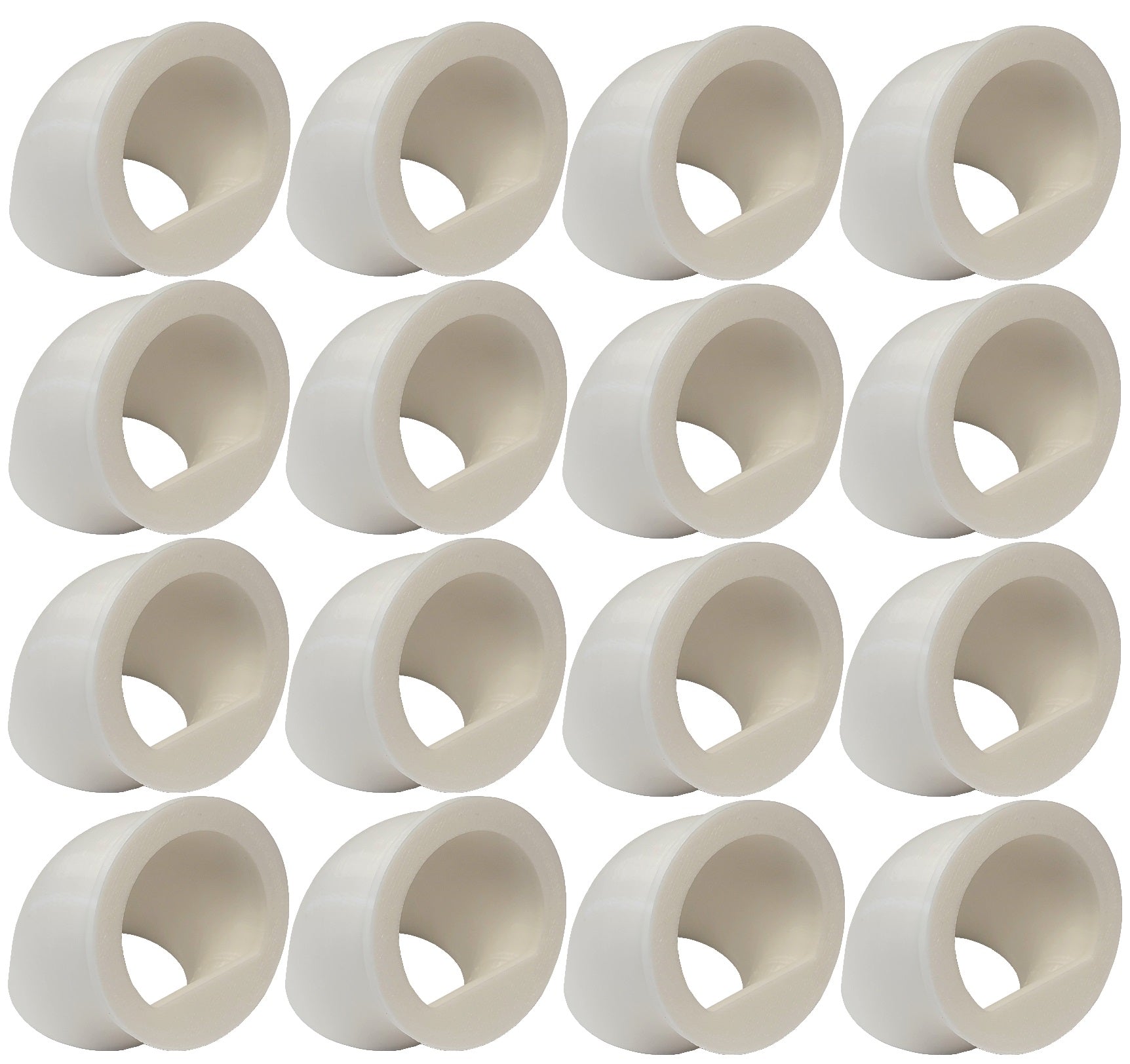 16 Pack No Waste Quail & Chick Feeders - Durable DIY Port Feeders for Poultry, Birds, and Small Animals - Perfect for Coops, Farms, and Backyard Flocks