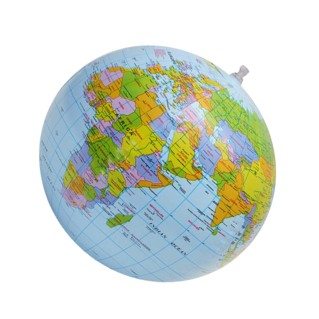 VICASKY Inflatable Globe for Kids - Educational Outdoor Beach Ball, Swimming Pool Toy, Summer Water Play, PVC Spherical Earth Ball for Learning Geography & Fun at Beach, Pool, Backyard, Parties