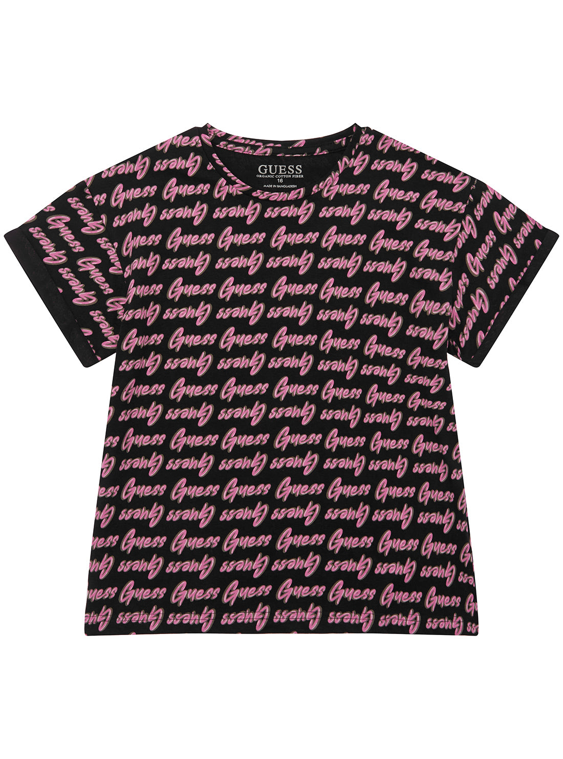 Black Pink Logo Graphic T-Shirt for Kids & Teens (Sizes 7-16) - Perfect for Concerts, School & Casual Wear