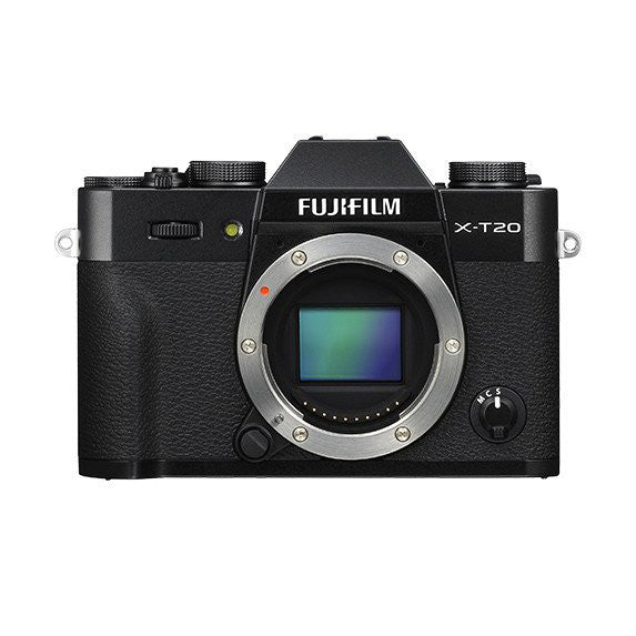 Fujifilm X-T20 Mirrorless Digital Camera Body (Black) - Professional Photography, Travel & Vlogging - 4K Video & Fast Autofocus