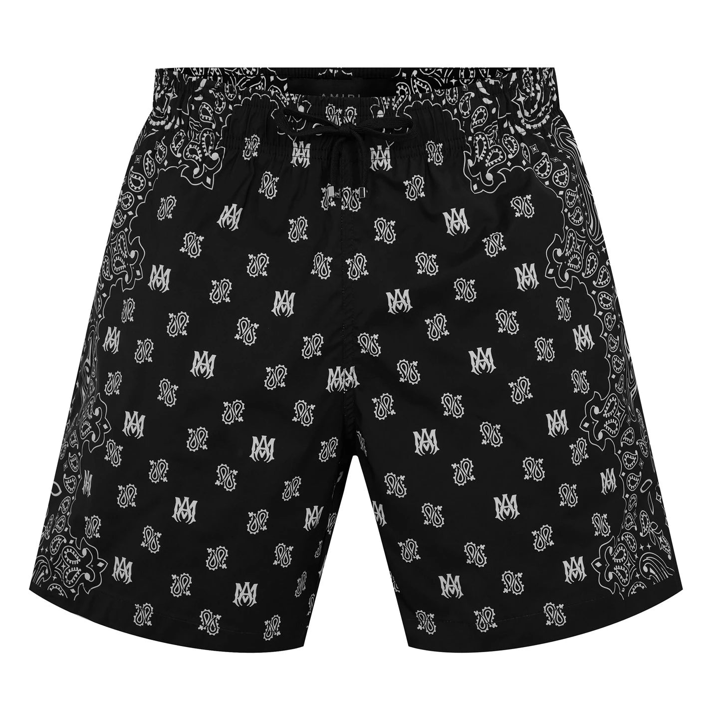 Amiri Paisley Print Swim Shorts for Men - Stylish Beachwear & Poolside Swim Trunks - Perfect for Summer Vacations, Beach Parties and Resort Getaways