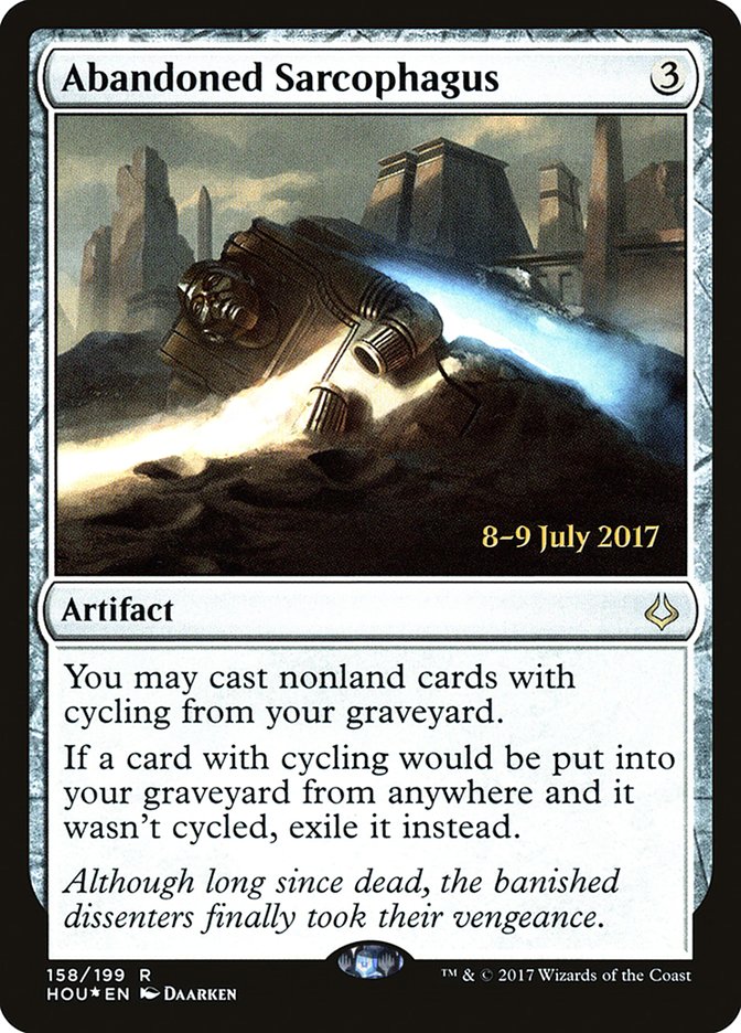 Abandoned Sarcophagus - Hour of Devastation MTG Prerelease Promo Card | Magic: The Gathering Collectible for Gameplay & Deck Building