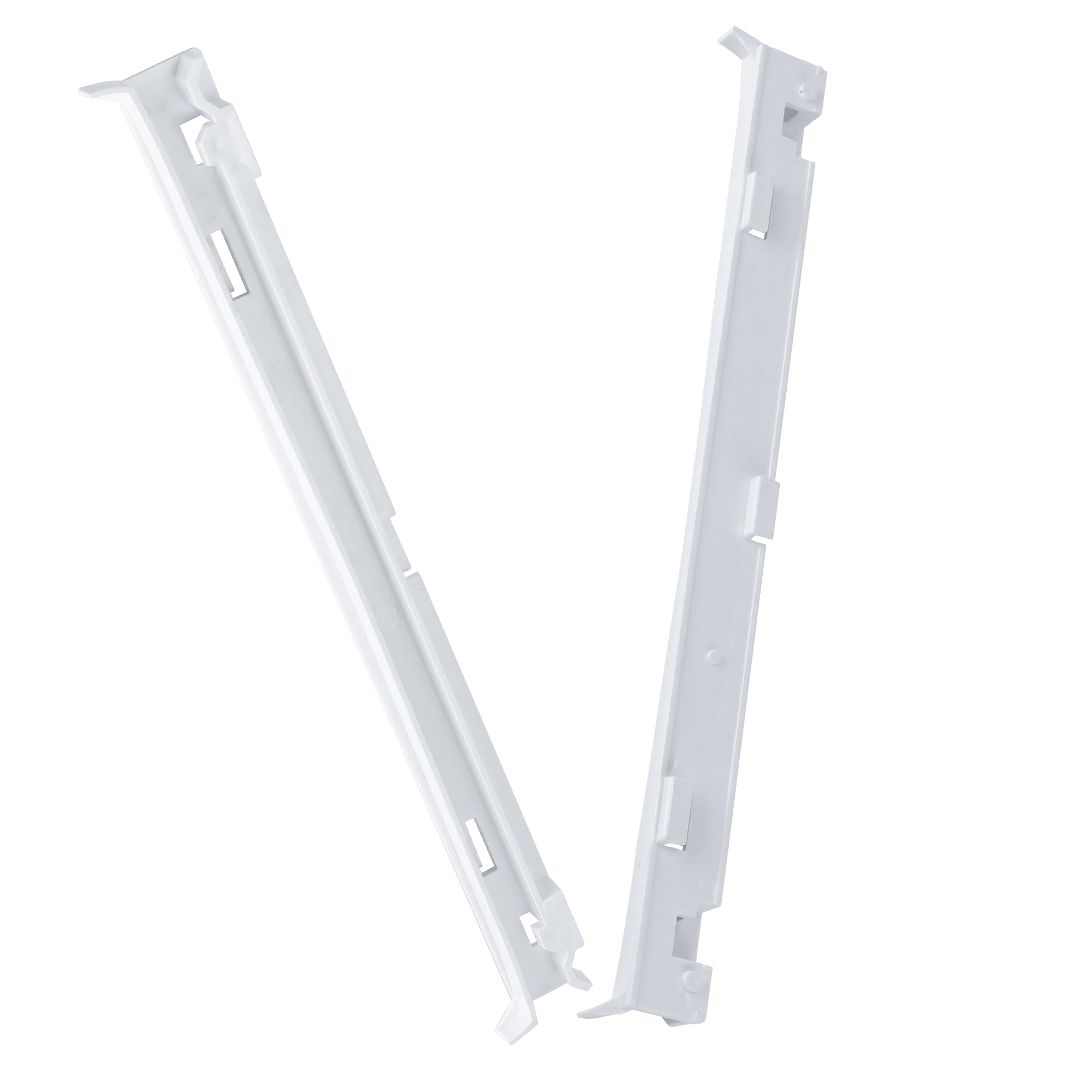 Whirlpool Refrigerator Drawer Slide Rail Replacement (2-Pack) - Compatible with WP2223320, 1016208, AH869557, EA869557, PS869557 - Durable Crisper Track for Smooth Gliding - Perfect for Kitchen Appliance Repair & DIY Maintenance