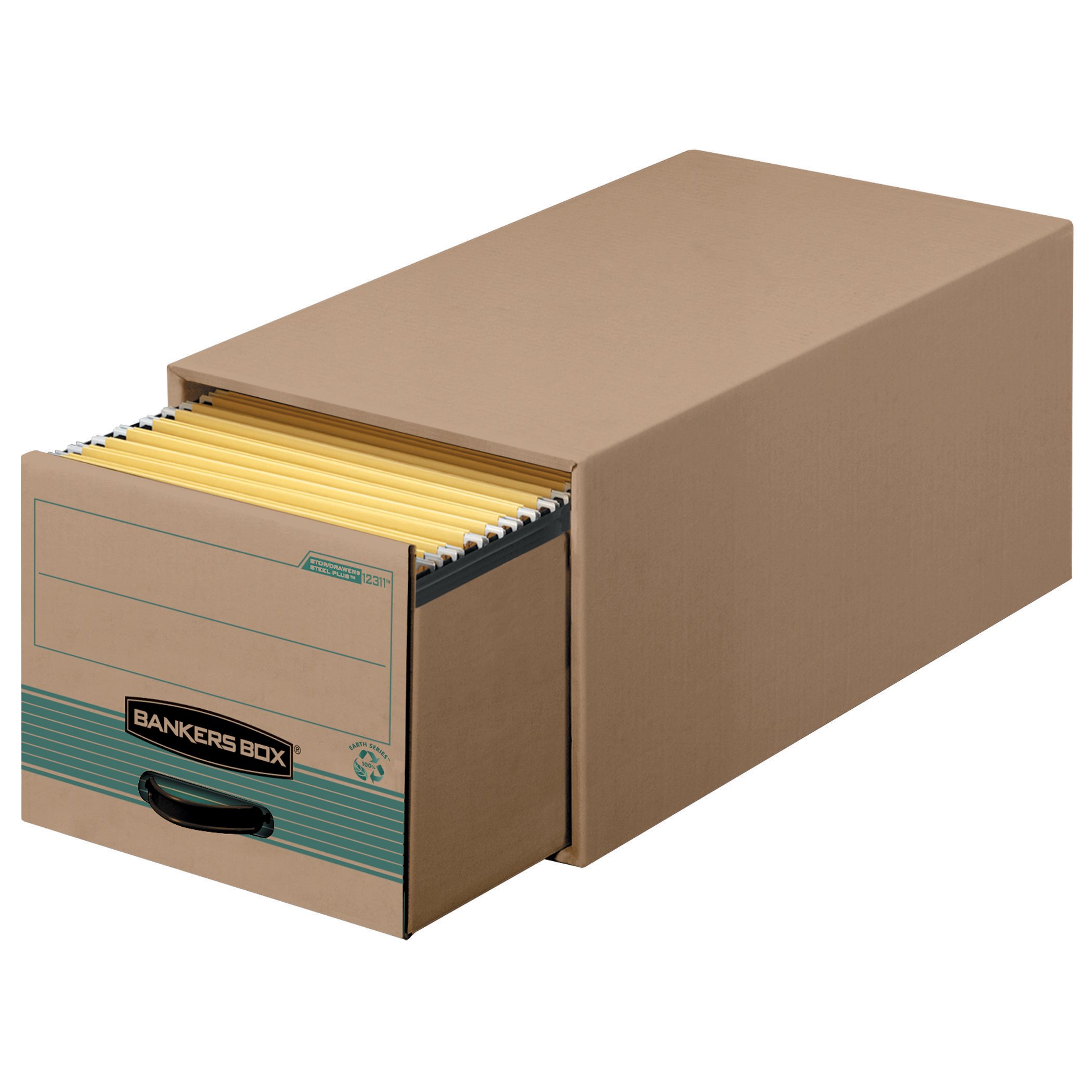 Bankers Box Stor/Drawer Steel Plus 100% Recycled Legal Size Storage Drawers - 6 Pack (1231201) | Office Organization, File Storage & Document Management Solution