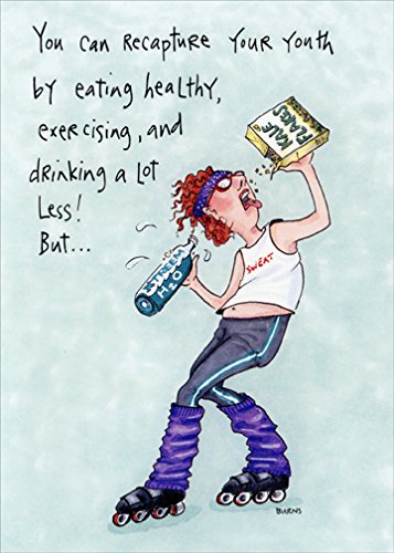 Funny Birthday Card for Health Enthusiasts - Oatmeal Studios Humorous Greeting Card - Perfect for Gym Lovers & Healthy Lifestyle Celebrations