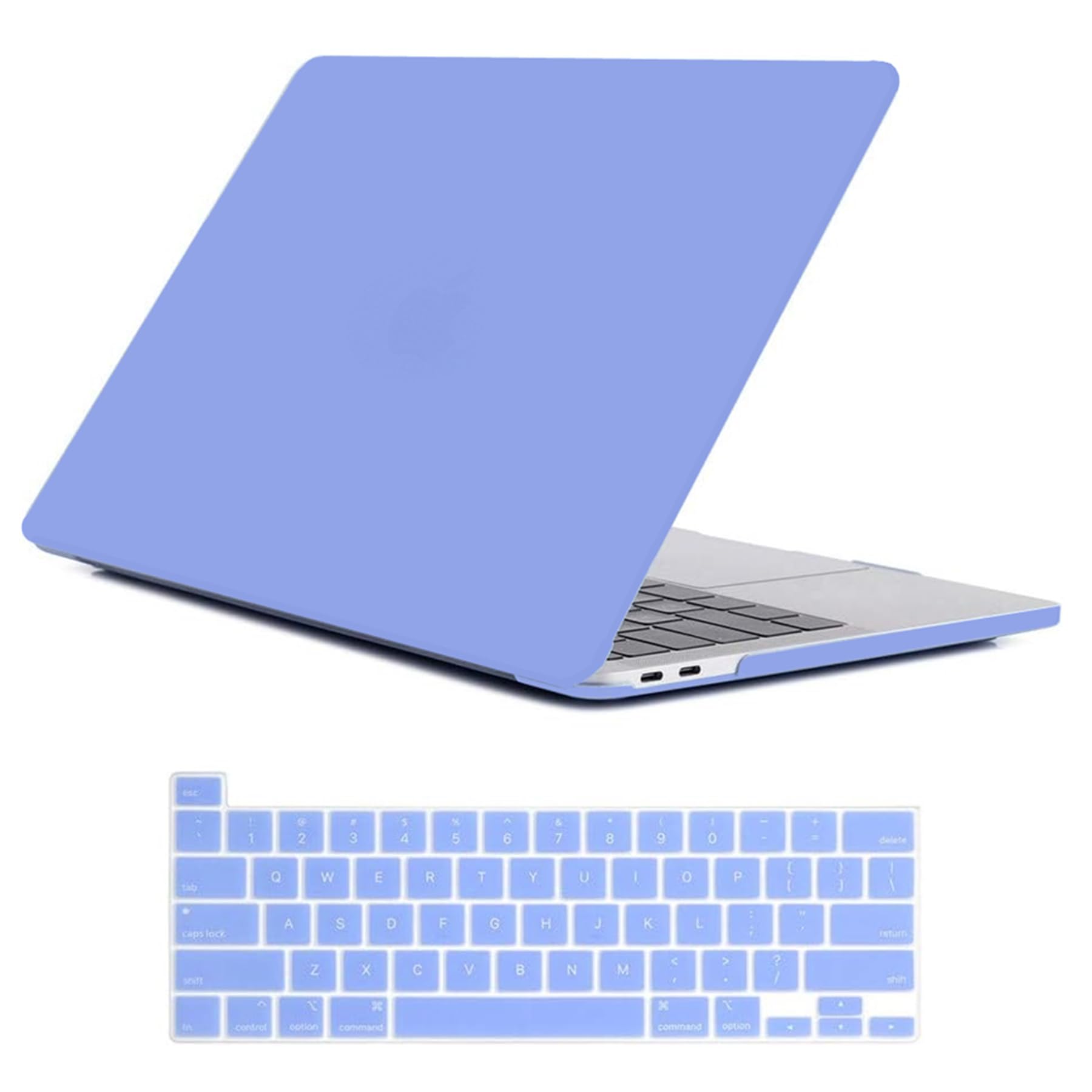 Se7enline Hard Protective Case Cover for MacBook Pro 13-inch (2020-2024 Models) - Compatible with M1/M2 A2338/A2251/A2289 Touch Bar Laptops - Keyboard Skin Included - Serenity Blue - Perfect for Work, Travel & School Use
