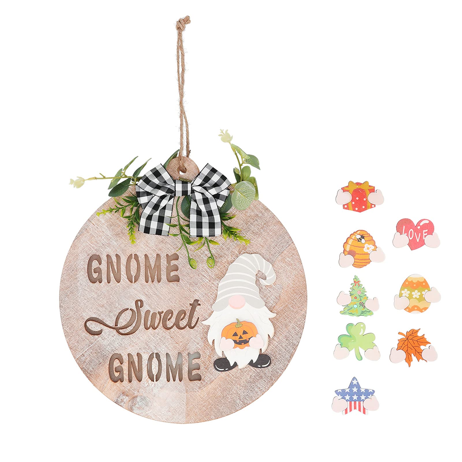 Zyyini DIY Wooden Christmas Welcome Sign - Handmade Holiday Wall Decor for Doors, Home & Party - Create a Romantic Festive Mood for Christmas, Winter, and Holiday Gatherings