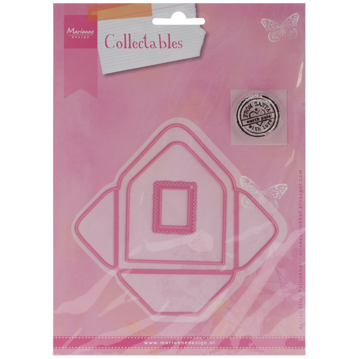 Ecstasy Crafts Marianne Design Collectables Dies with Stamps - Eline's Envelope for Card Making, Scrapbooking & DIY Paper Crafts