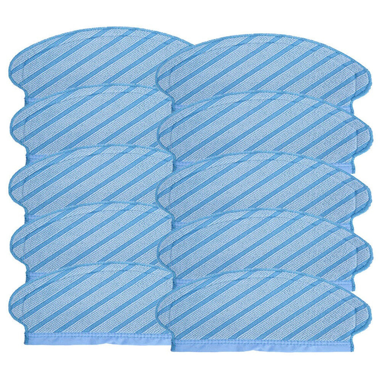 10 Pack Washable Mopping Pads for Ecovacs Deebot Ozmo 700/750/920/950/N7/T5 Robot Vacuums - Reusable Microfiber Cleaning Cloths for Hardwood Floors & Tile - Perfect for Daily Cleaning & Pet Hair Removal