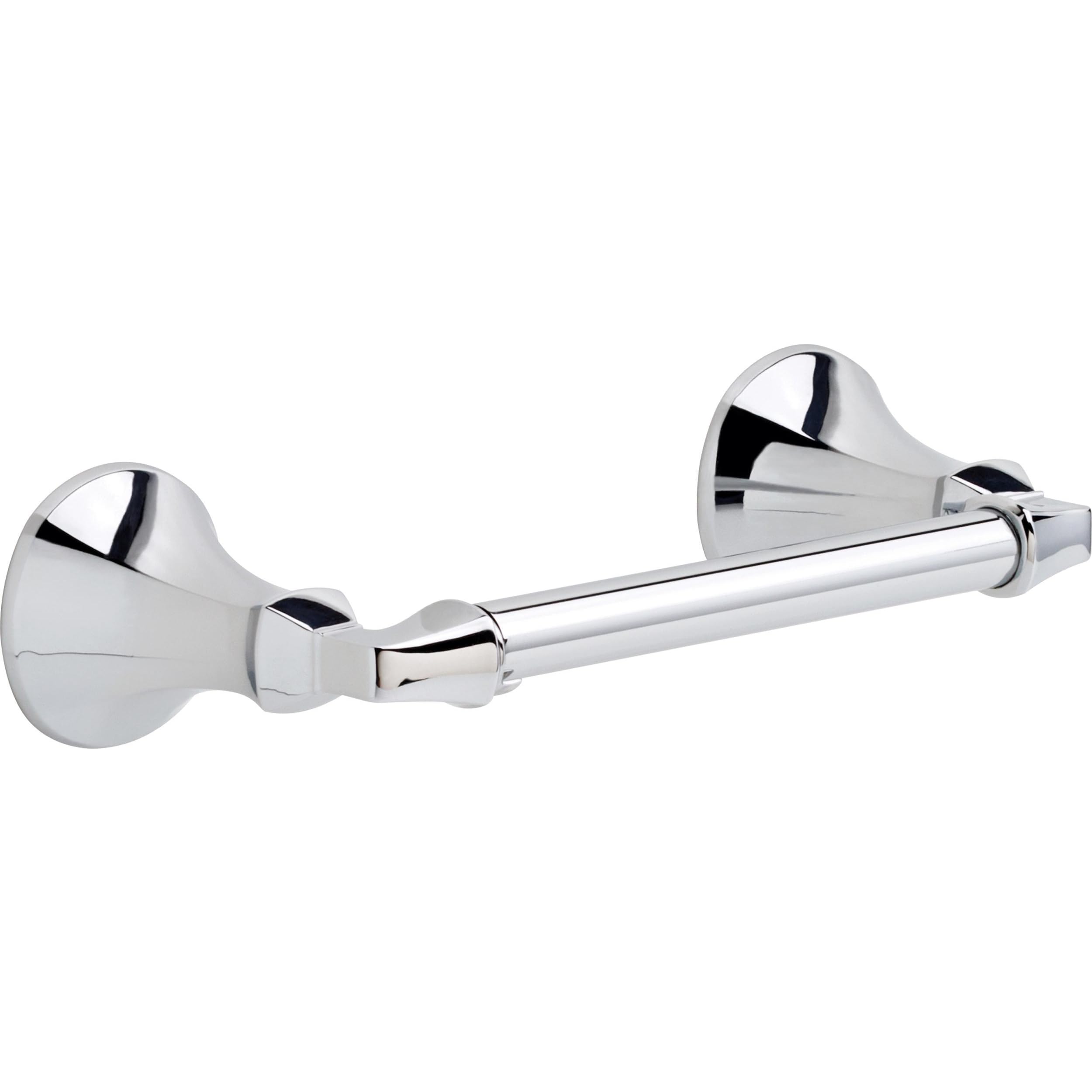 Delta Faucet 76450 Ashlyn Chrome Toilet Paper Holder - 9 x 4 x 2.5 Inches Bathroom Tissue Dispenser - Perfect for Modern Bathrooms, Powder Rooms & Guest Baths