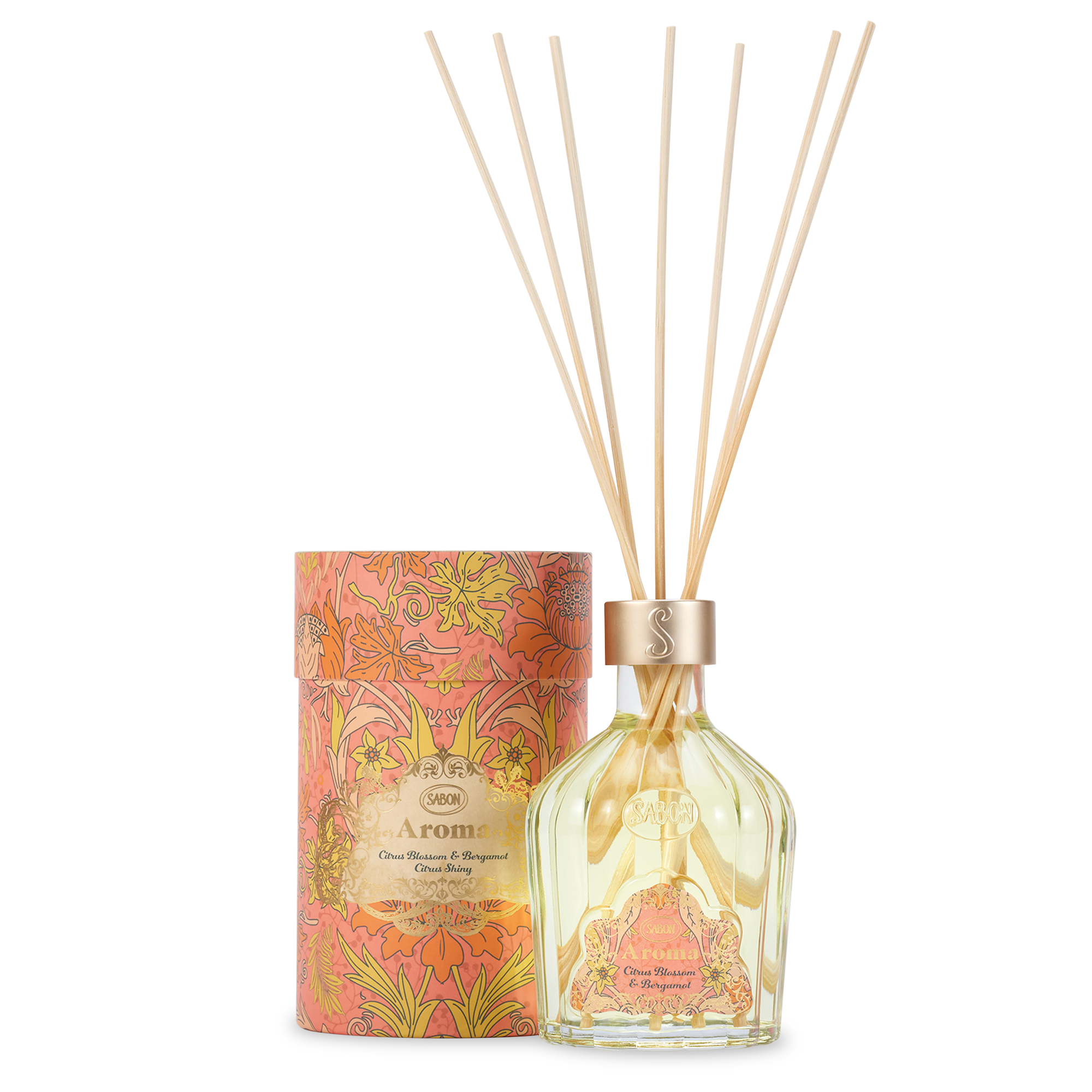 Citrus Blossom & Bergamot Aroma Reed Diffuser 8.3oz (245mL) - Natural Home Fragrance for Living Room, Bedroom & Office
