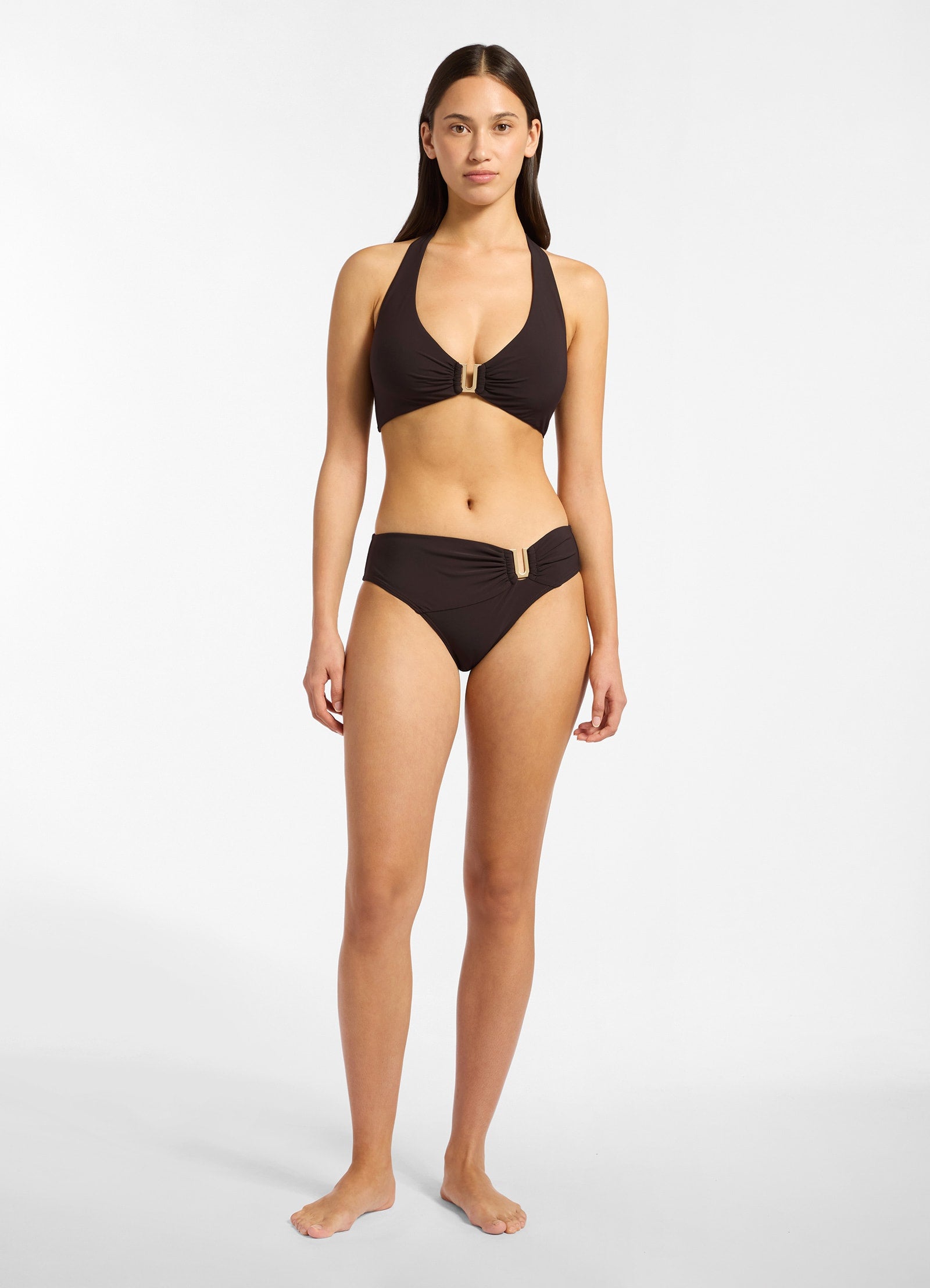 Jetset U Trim Mid Pant in Chocolate - Stylish and Comfortable Women's Pants for Work, Travel & Everyday Wear