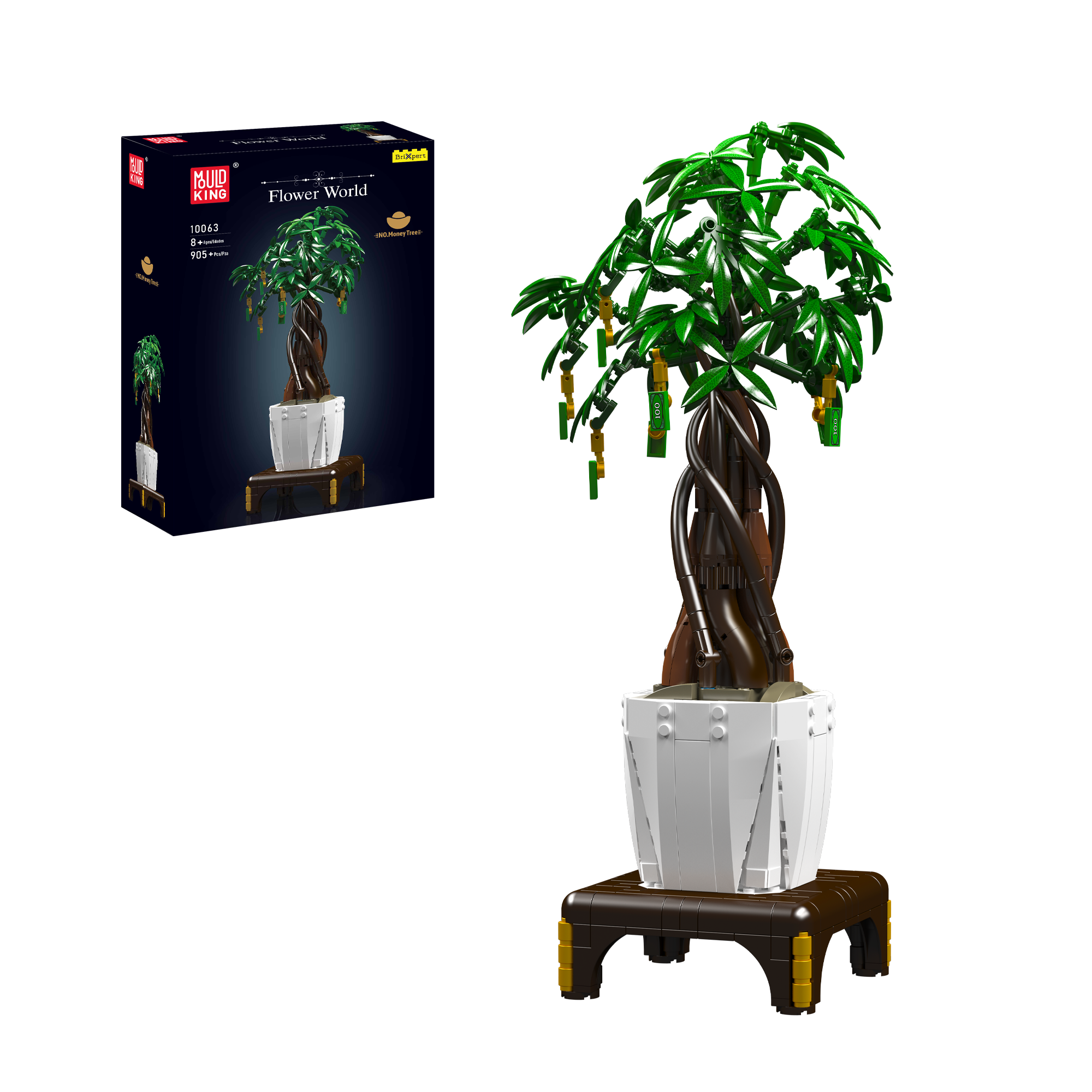Mould King 10063 The Money Tree Building Blocks Set - 815 Pieces Creative DIY Model Kit for Adults & Teens | Perfect for Home Decor, Office Display & Stress Relief