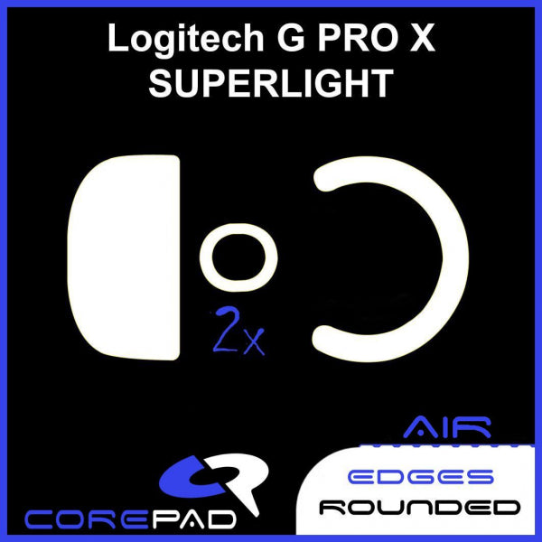 Corepad Skatez AIR Mouse Feet for Logitech G Pro X Superlight Wireless - Ultra Smooth Gliding Performance for Gaming & Esports