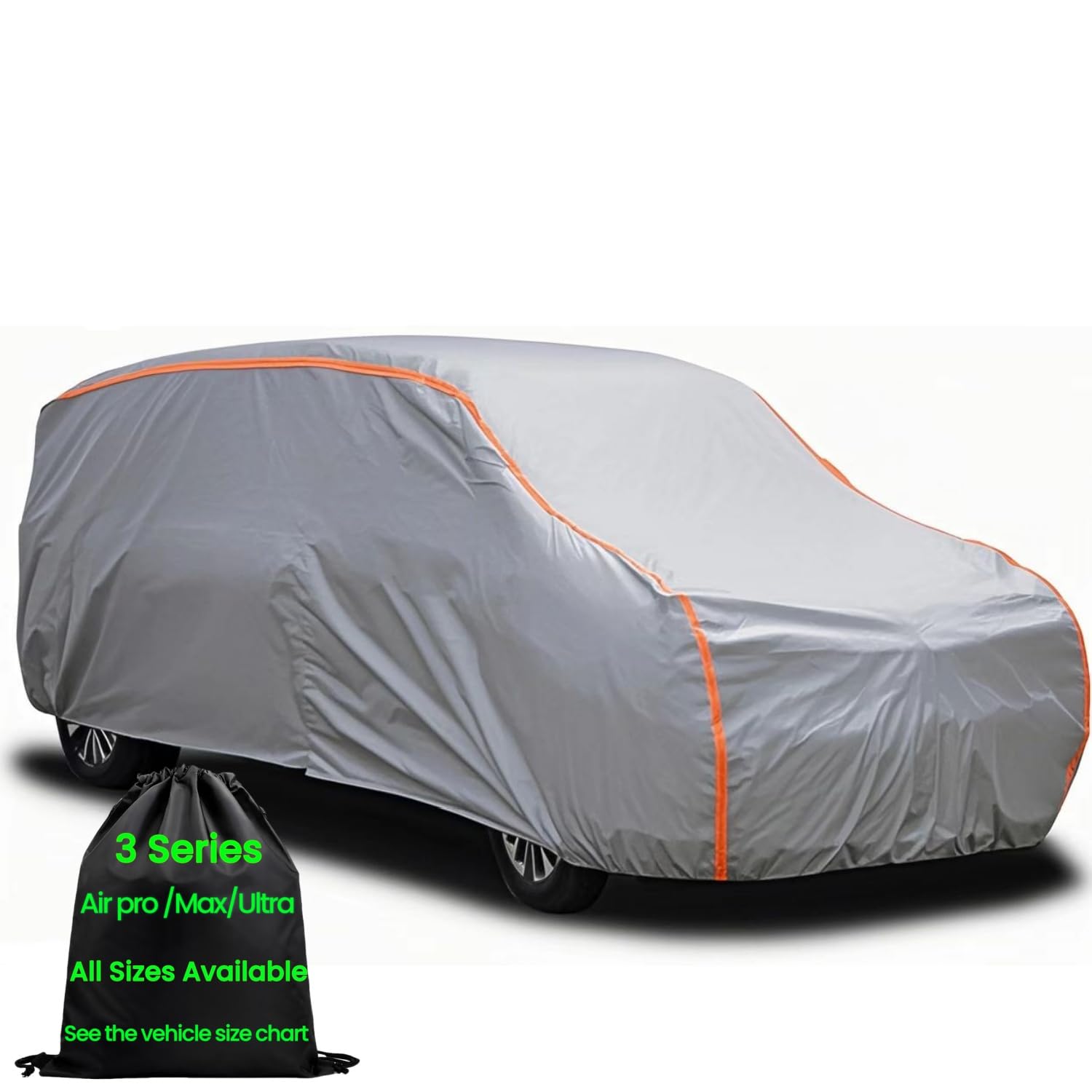 All Weather Waterproof Mini Van Cover - Large Car Cover for Full Size Vans up to 228