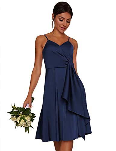 Elegant Short Bridesmaid Dresses for Women 2024 - Spaghetti Strap Prom & Homecoming Gowns for Teens - Perfect for Weddings, Parties & Special Occasions