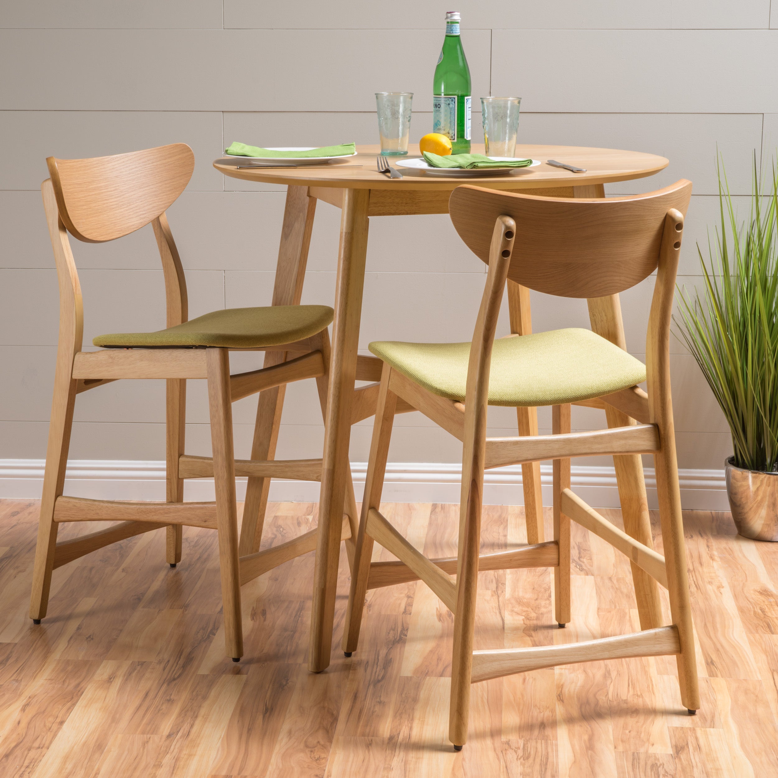 Counter Height Bar Stools (Set of 2) - Adjustable Swivel Kitchen Island Chairs with Back Support - Perfect for Breakfast Bars, Kitchen Islands & Home Bars
