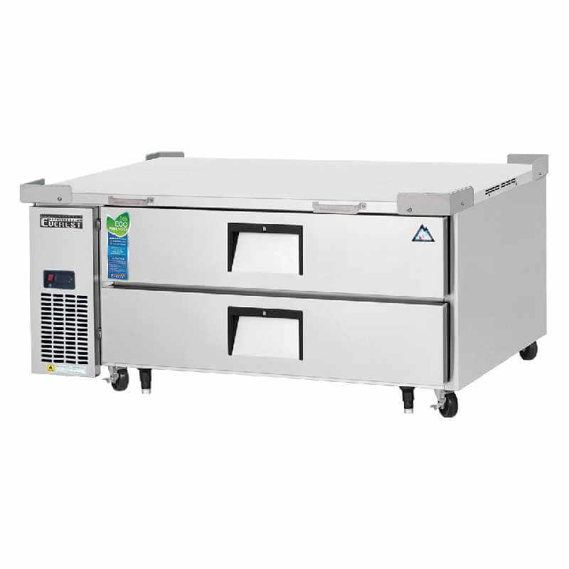 Everest ECB52 60D2 Commercial 60-Inch Chef Base Refrigerator with 2 Drawers - Perfect for Restaurants, Catering & Commercial Kitchens